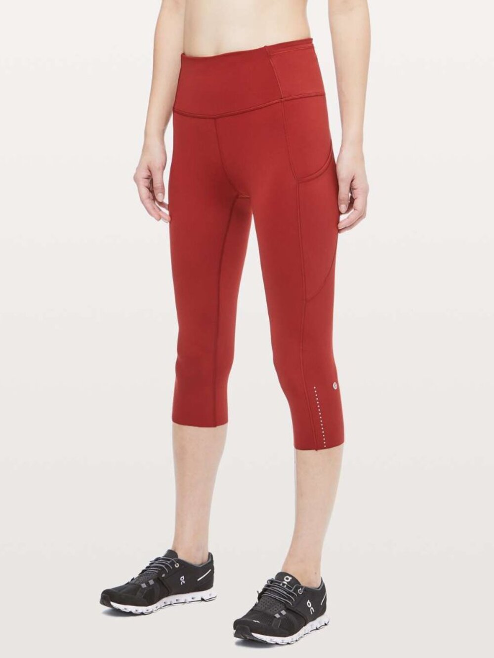 Lululemon Red Fast and Free High-Rise Crop 19" Inseam Size 2